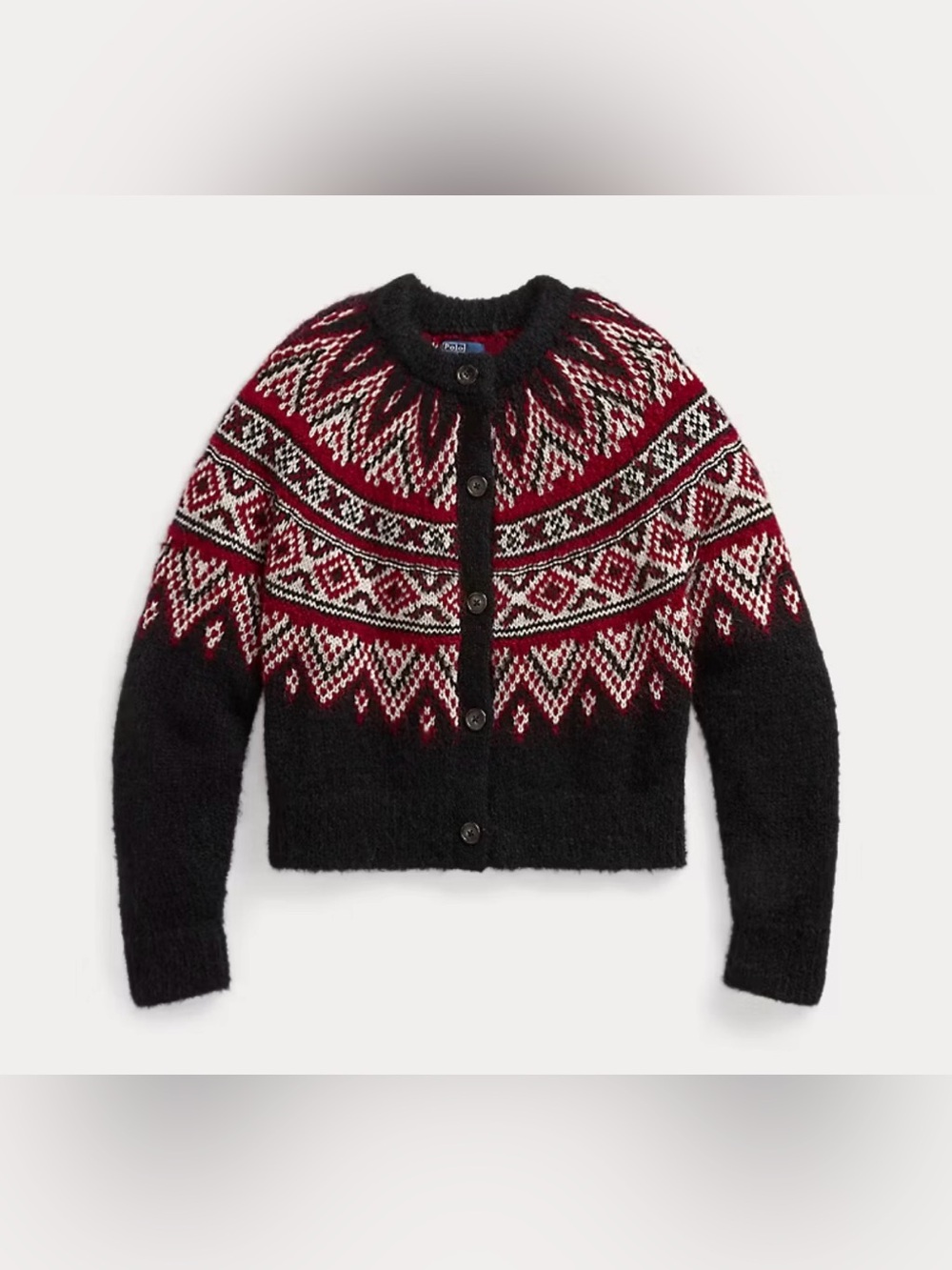 Polo Ralph Lauren Women’s Fair Isle Alpaca Wool-Blend Cardigan Sweater Sz XL NWT